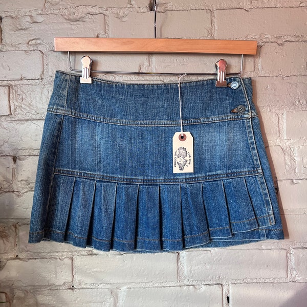 Denim Mini Skirt - Etsy