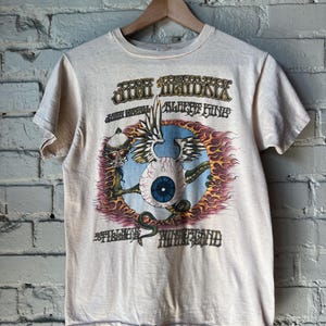 vtg 80s JIMI HENDRIX EXPERIENCE FLYING EYEBALL TIE DYE RICK