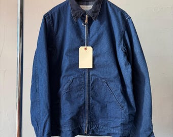 Vintage Sears Workwear Bomber Jacket, Faux Fur Collar, Quilted