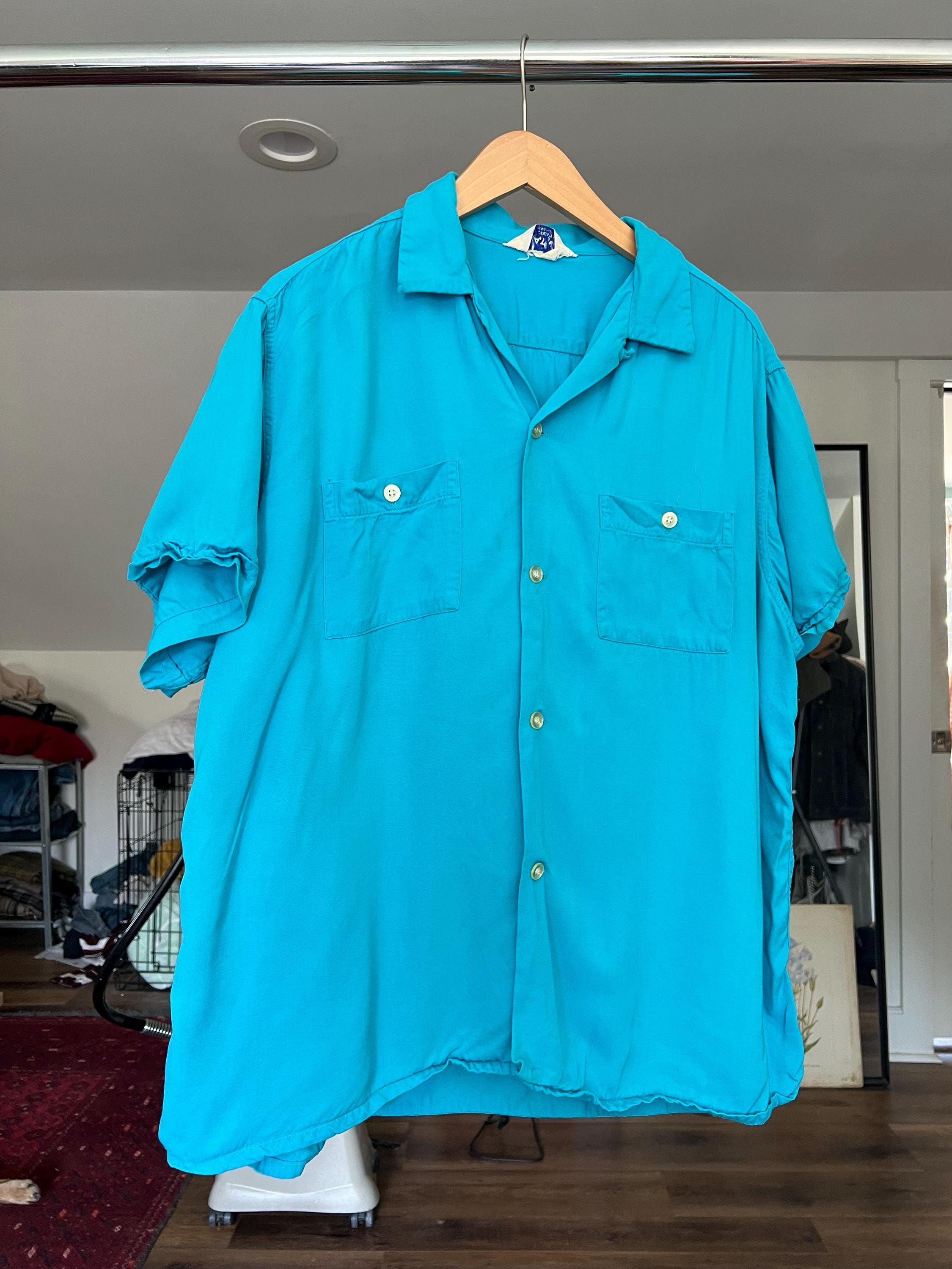 1950s Rayon Shirt - Etsy