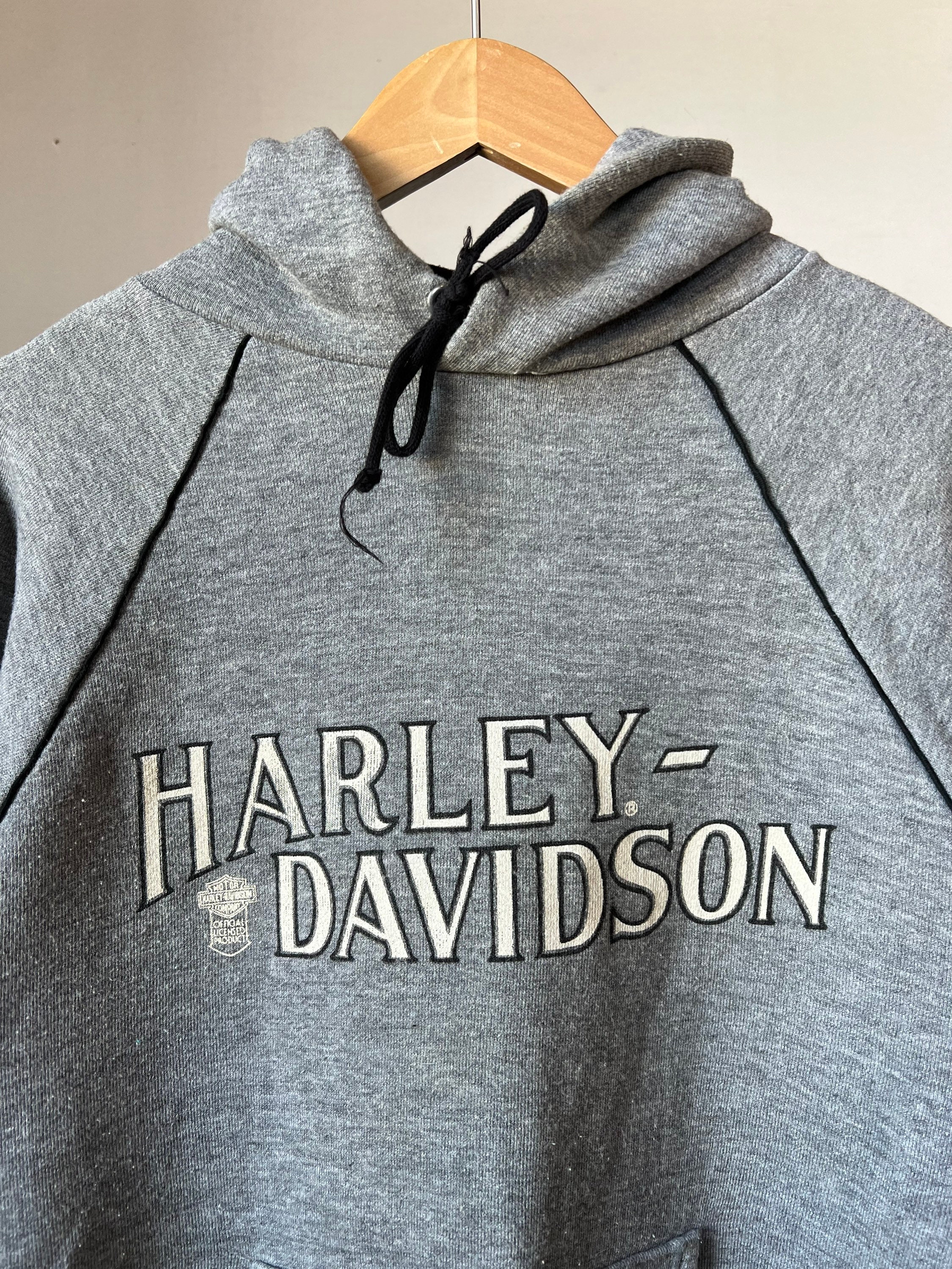 Large, 1970s Deadstock Harley Davidson Tri-blend Hoodie