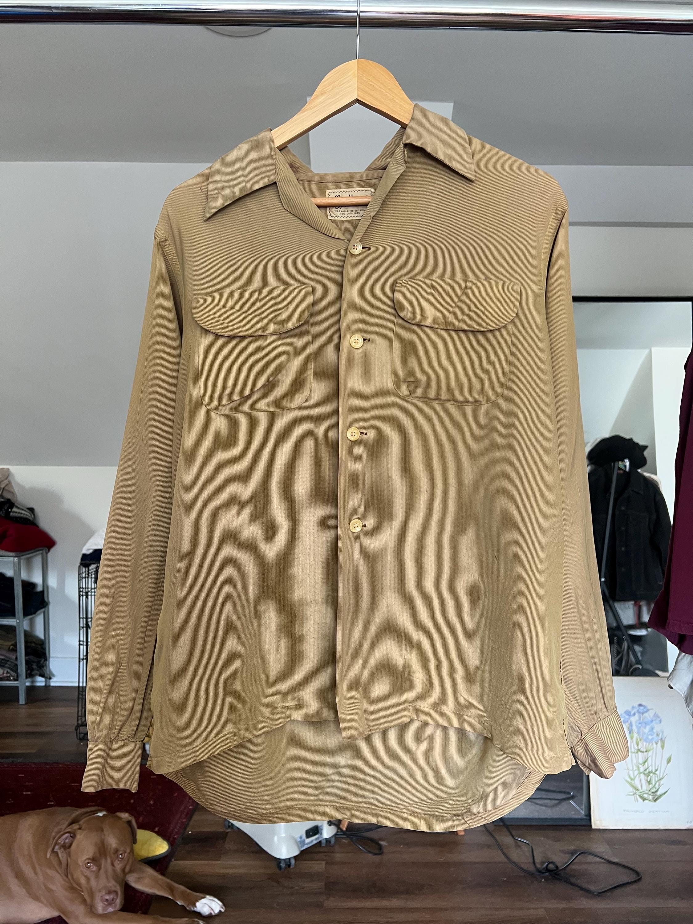 トップス 1950s Campus shirts vintage 1950's CAMPUS plaid pattern rayon shirt | NOIR ONLINE