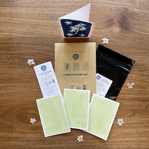 Kit cyanotype : kit de cartes pliées par Daisy Bow Craft