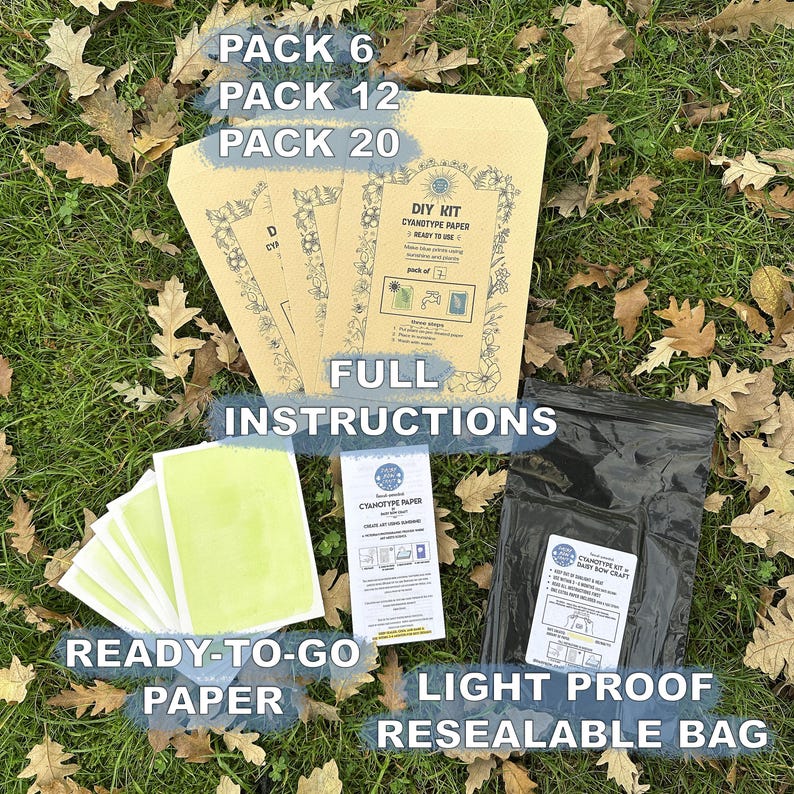 Cyanotype Kit: Easy to use sun printing kit by Daisy Bow Craft image 4