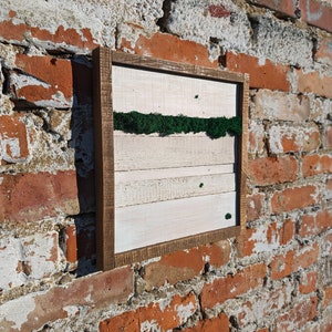 Iceland moss wooden picture Woodart wood mosaic real wood art wood art mural wall art wood geometric modern wood decoration rustic moss