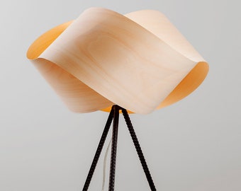 UFO Tisch-Enigmatische Tischlampe-Holz Tischlampe-Minimalistische Lampe-Original Schreibtischlampe-Tischlampe Schirm-Design Tischlampe-Ästhetische Tischlampe