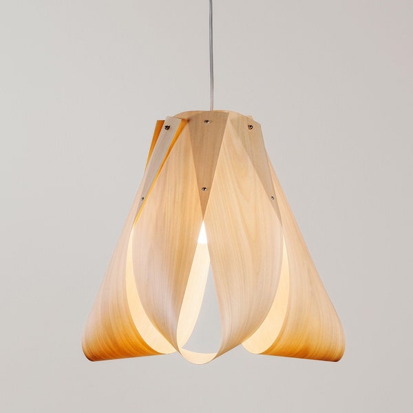 Anker Klein Lighting-Pendant Light-Chandelier Lighting-Ceiling Light-Hanging Lamp-Wood Veneer Lamp-Manually Crafted-Designer Artisan
