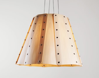 Light Fixture - Ceiling Design - Light Designer - Fixture Scandinavian - Design Nordic - Light RAD 12 Pendant crafted with Real Wood Veneer