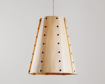 Designer Lamp RAD Pendant crafted with Real Wood Veneer