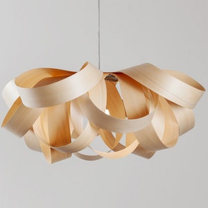 Wood light fixture Gross-S [Small] - Scanidinavian Chandelier - Modern chandelier - Wood Chandelier - Light Fixture Contemporary