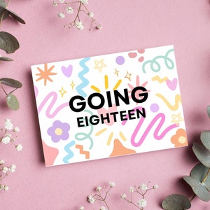Going Seventeen SVT inspirierte Geburtstagskarte, digitale Canva-Vorlage für K-Pop-Liebhaber! Erstaunlich für Ihn Sie, anpassbares Alter.
