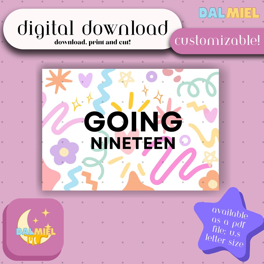 Printable Going Seventeen SVT Inspired Digital Birthday Card white - Etsy