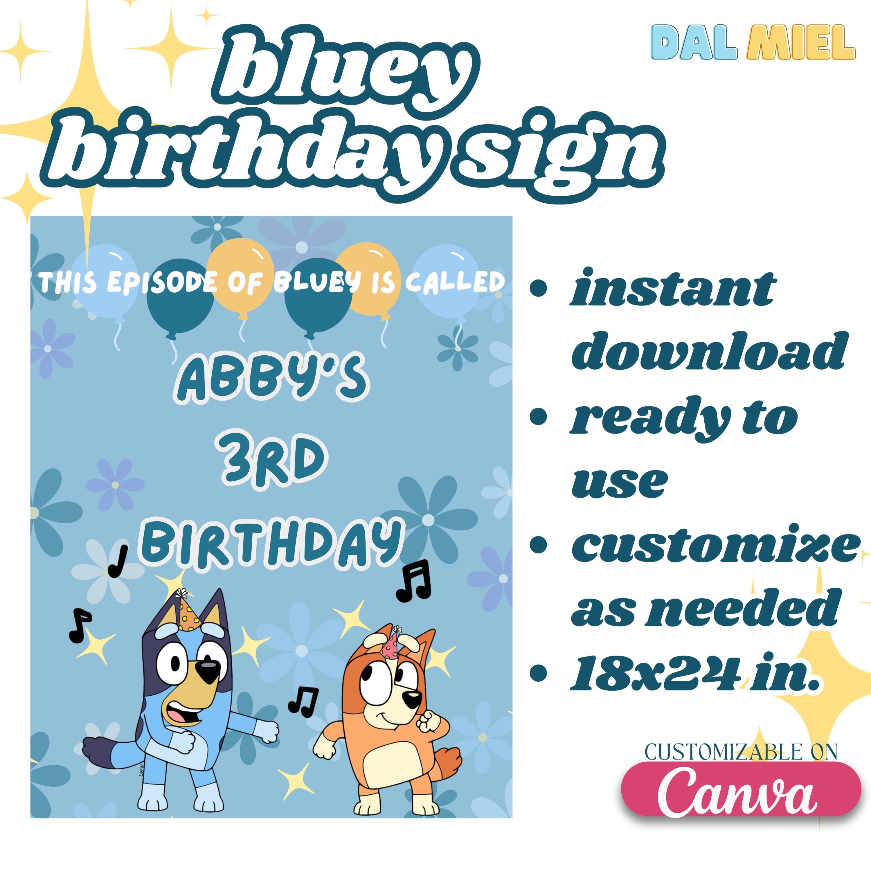 Bluey Birthday Bundle DalMiel