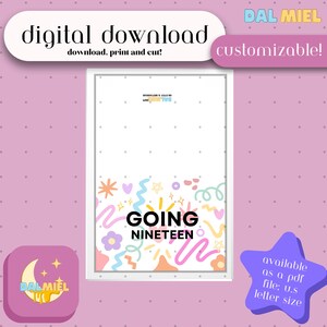Printable Going Seventeen SVT Inspired Digital Birthday Card white - Etsy