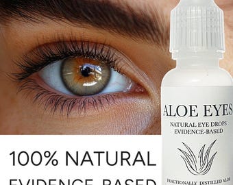 Gouttes oculaires naturelles : yeux d'aloès