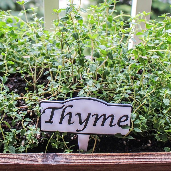 Custom Made Herb Garden Signs for Indoor or Outdoor Use - Personalized Herb Markers