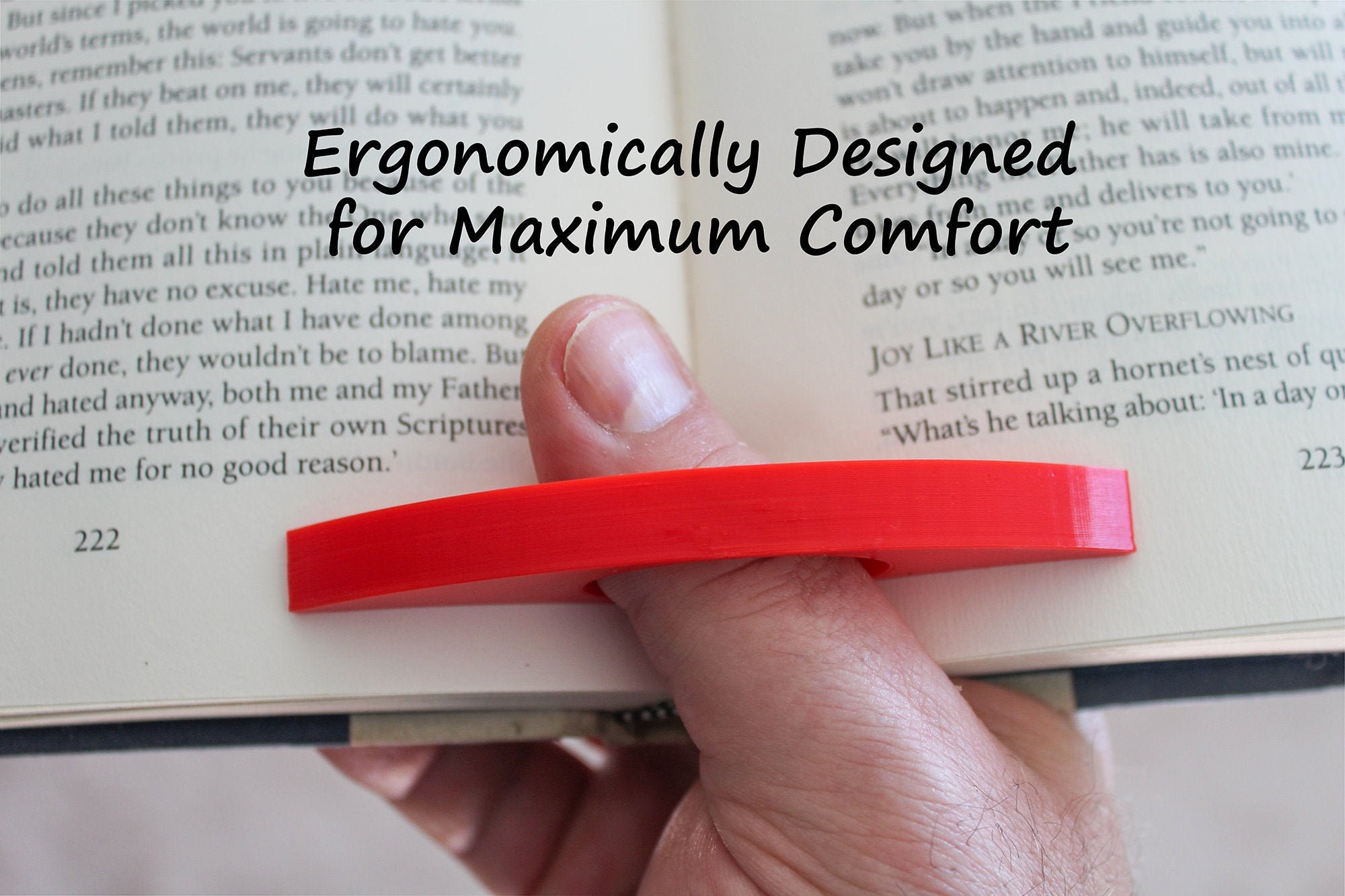 Thumb Book Page Holder Hold Book Pages Open Using Only One Etsy