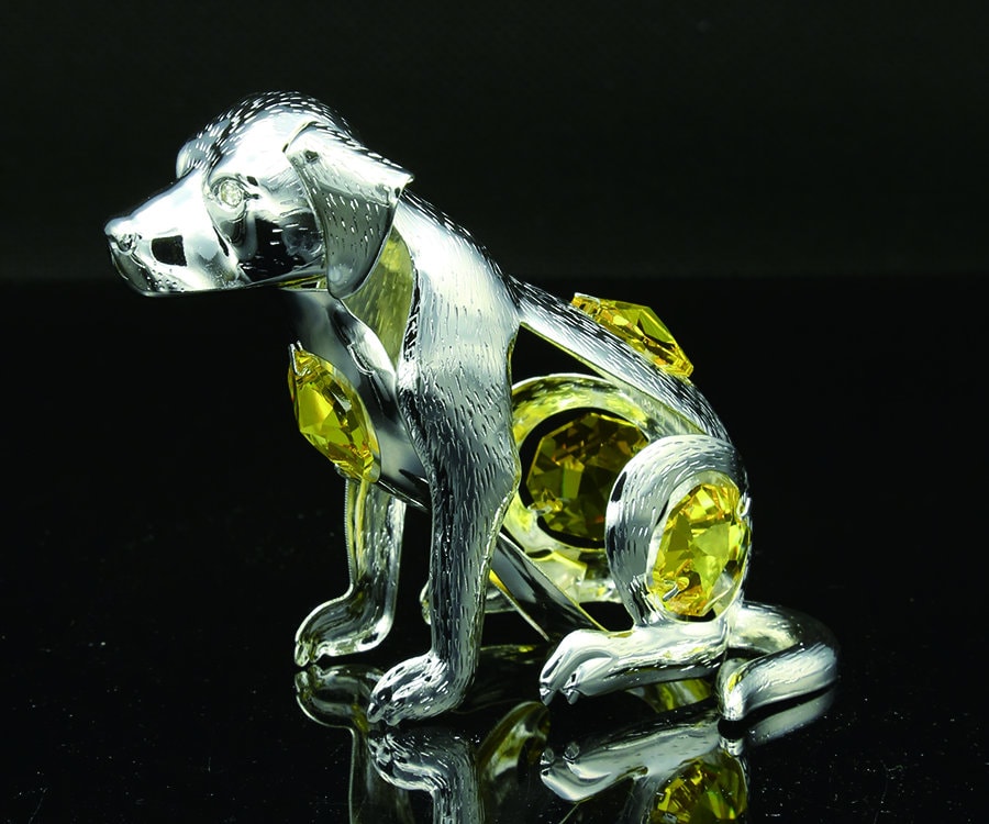 Swarovski Crystals Figurine Dogs - Etsy