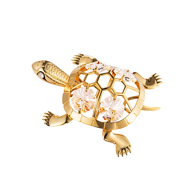 Handmade 24K Gold Plated Tortoise Turtle Hand Decorated W/ - Etsy UK