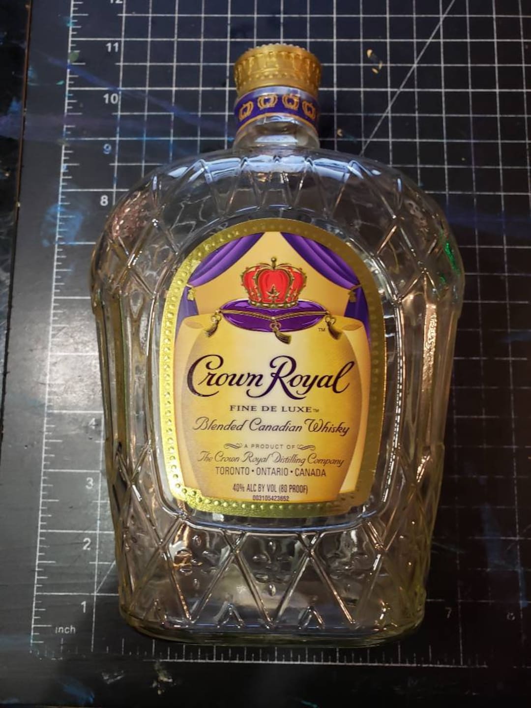 Crown Royal Bottle Empty 1000ml One Liter Size Free Shipping Etsy
