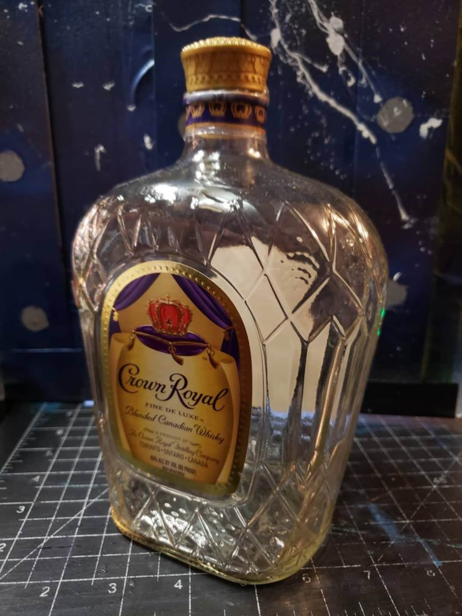 Crown Royal Bottle Empty 1000ml One Liter Size Free Shipping Etsy