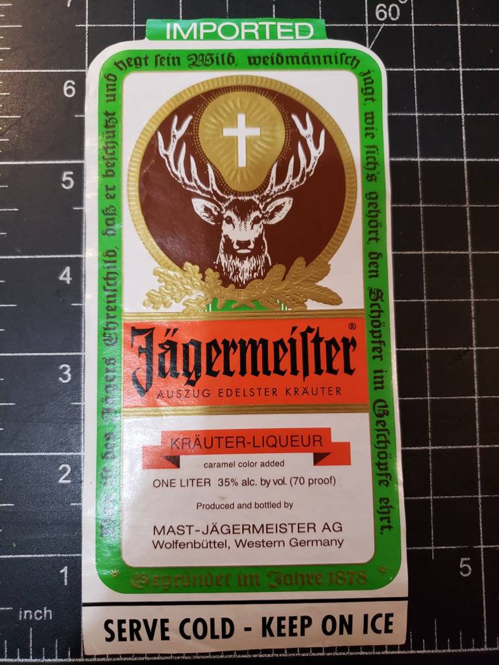 One Dozen 12 Vintage Jagermeister Labels Rare FREE Etsy