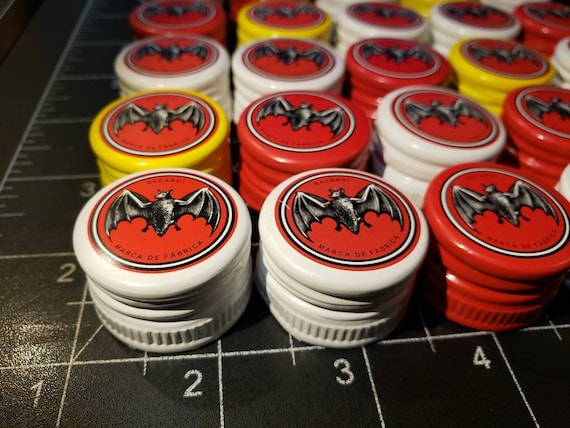 50 White Bacardi Rum Bottle Caps, Craft Supply - Etsy
