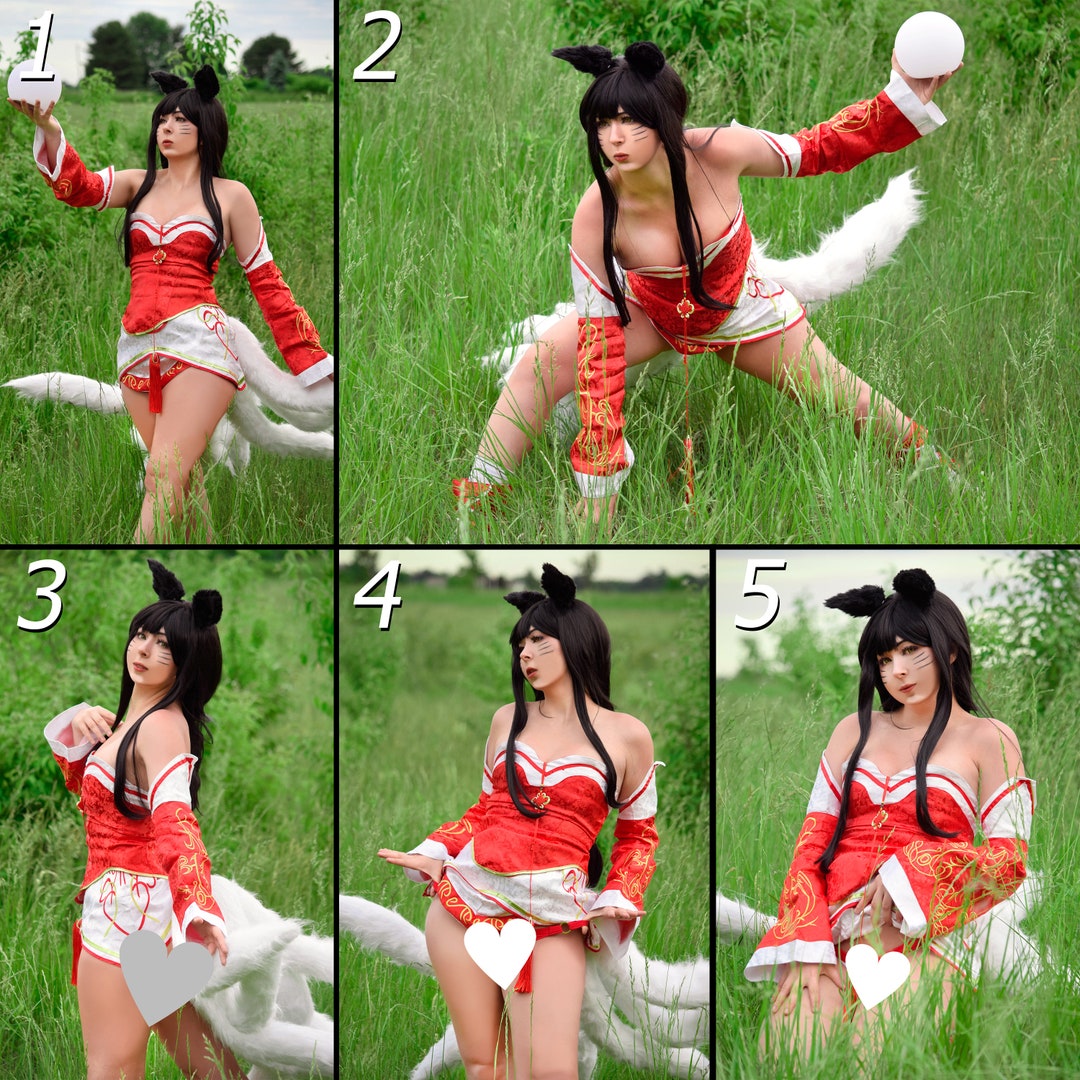 Ahri NSFW Cosplay Prints league of Legends - Etsy Norway