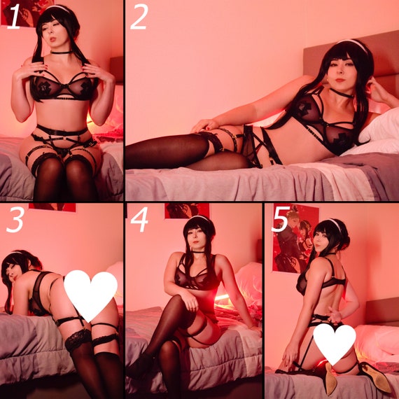 Lingerie Maid Bikini Yor Forger Cosplay NSFW Implied Nude Prints