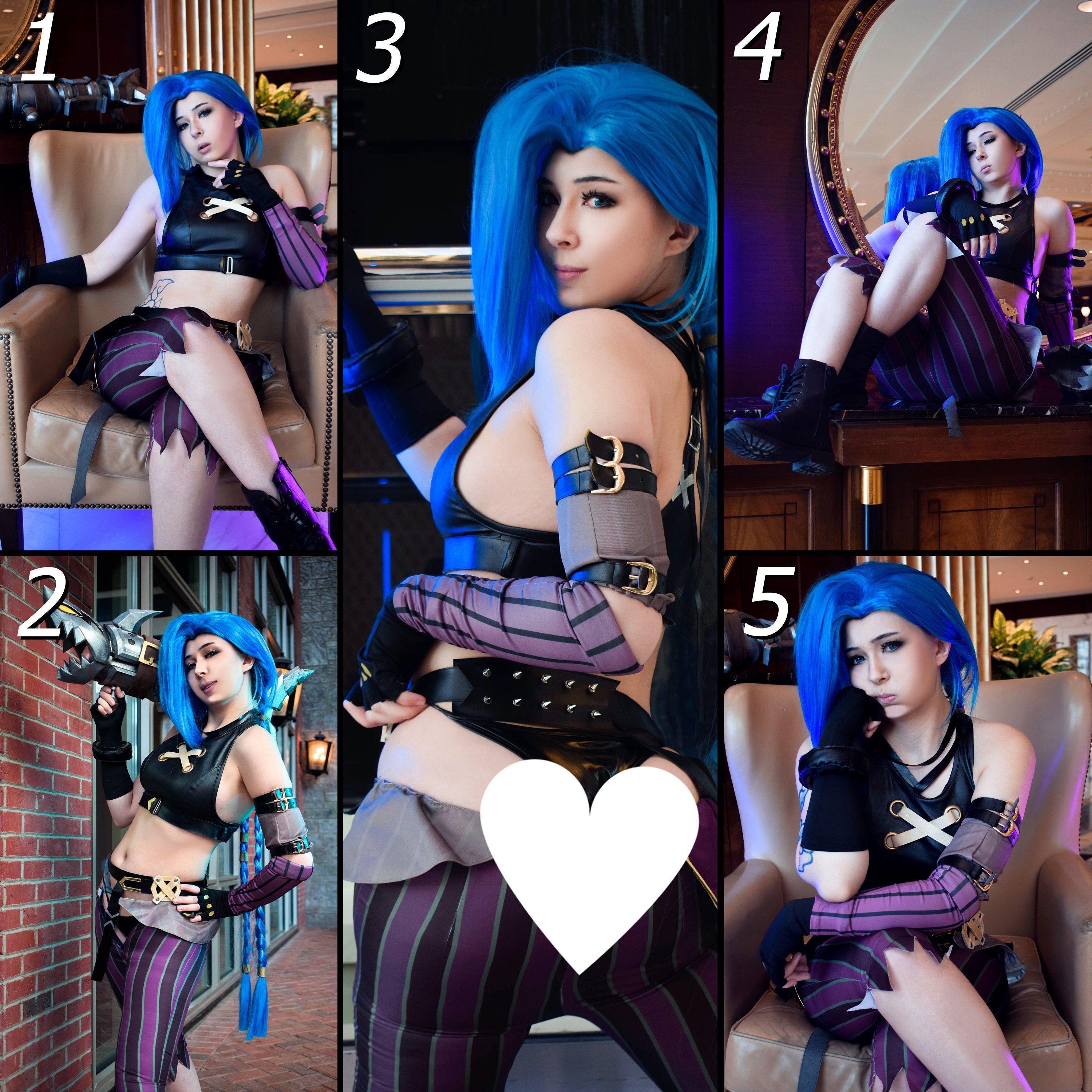 Jinx cosplay nsfw