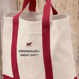 Personnalisez le sac en toile Labrador Retriever, sac personnalisé Retriever, sac pour papa maman labrador retriever, cadeau pour amateur de laboratoire, sacs en toile pour maman de laboratoire