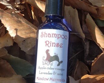 Shampoo Spoeling met appelciderazijn, lavendel en munt van Meadow Mermaids