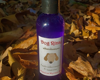 Dog Rinse for after shampoo with apple cider vinegar by Meadow Mermaids