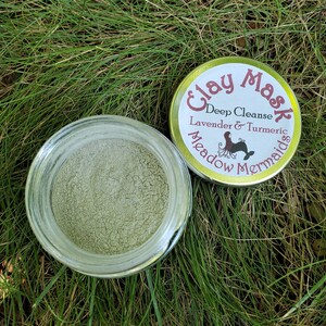 Clay Mask Lavender & Turmeric, bentonite, deep cleanse