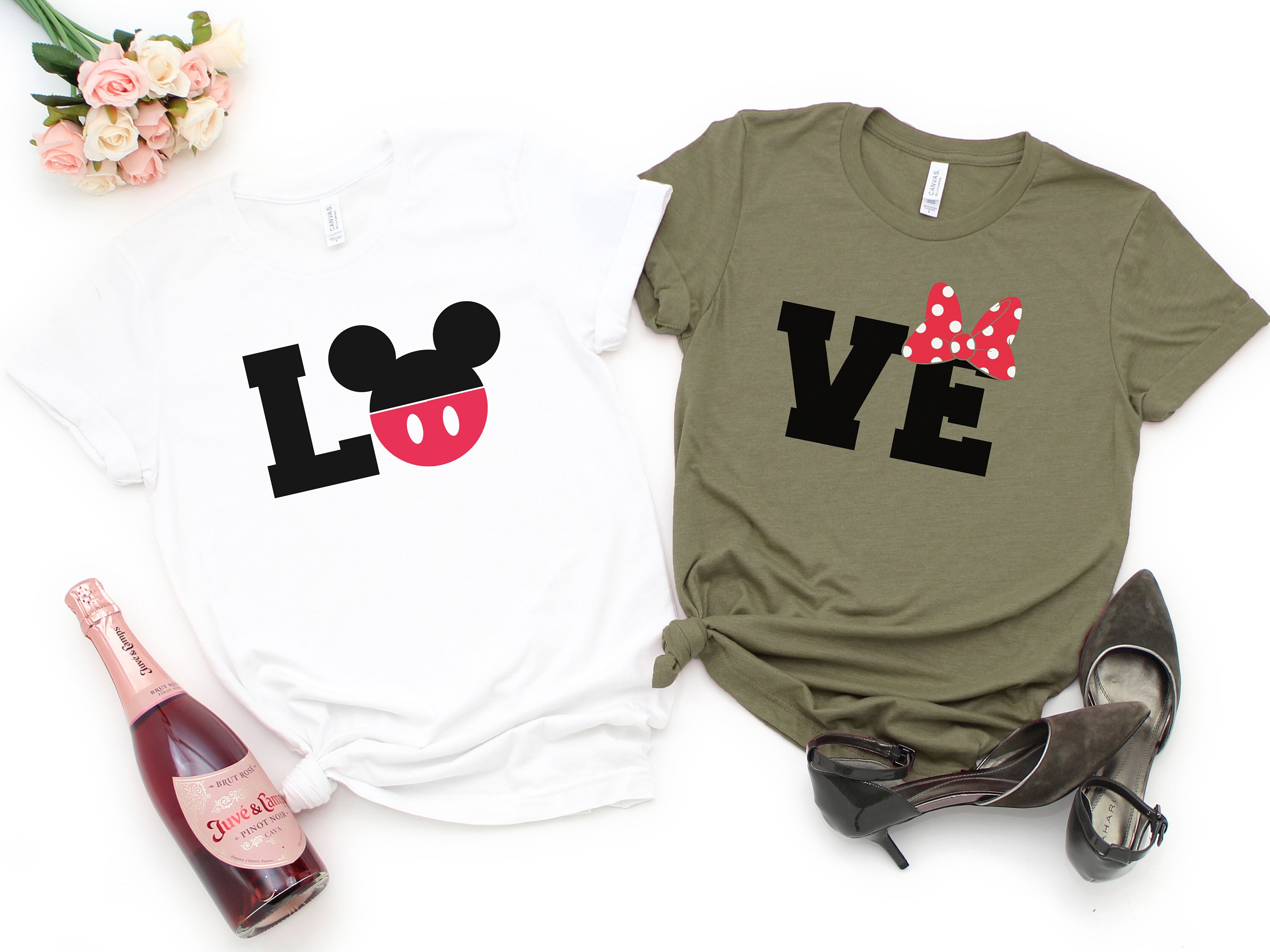 Disney Matching Couple Shirts Minnie 