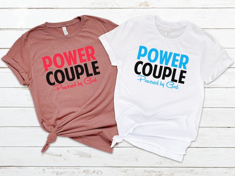 Christian couples shirts Couples shirts Matching Christian Etsy