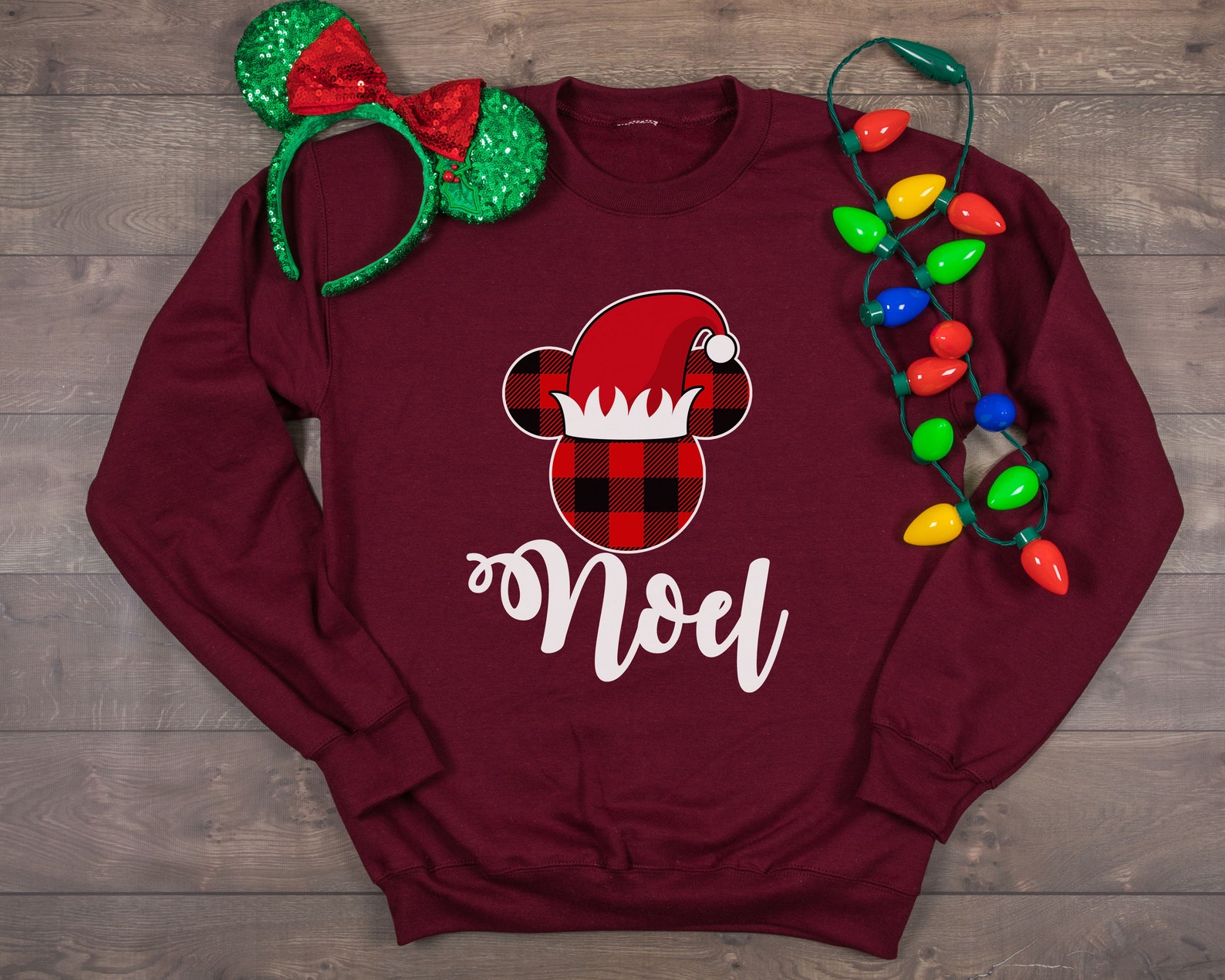 Suéter de Navidad Disney sudadera de Disney suéter Mickey Etsy