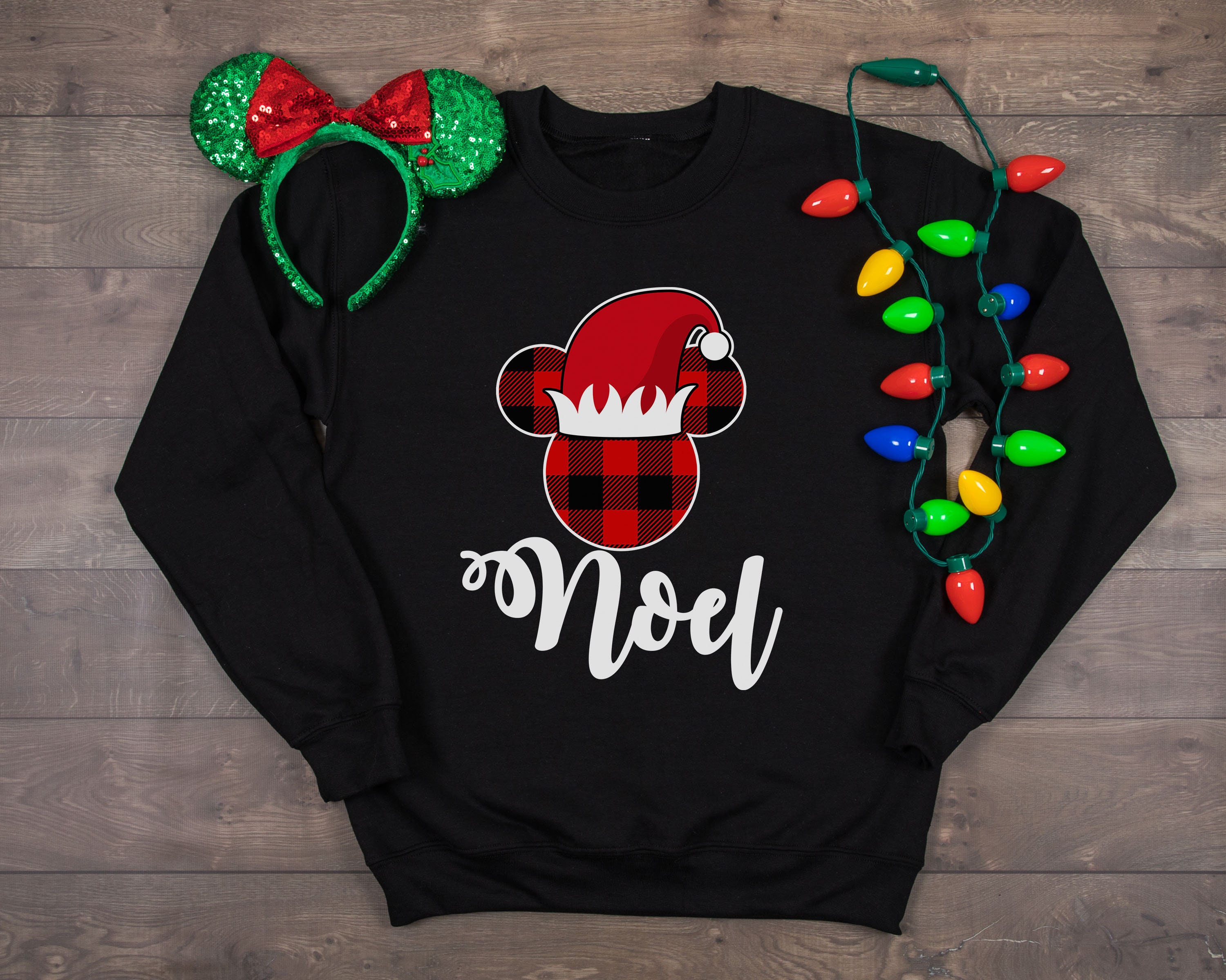 Suéter de Navidad Disney sudadera de Disney suéter Mickey Etsy