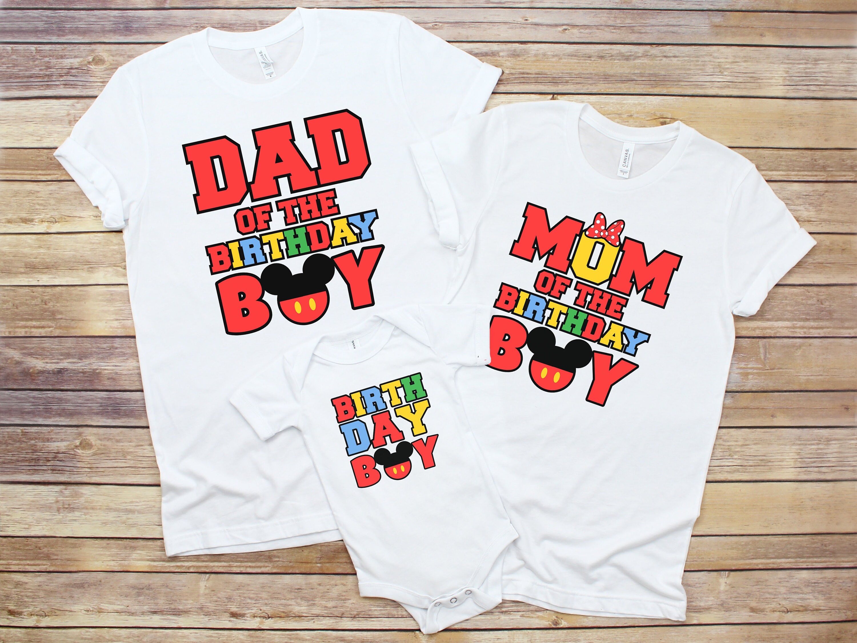 Family Birthday Matching Shirts Mickey 