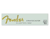 Fender 1963 Stratocaster Strat Waterslide Headstock Decal GOLD