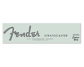 Fender 1962 Stratocaster Strat Waterslide Headstock Decal SILVER