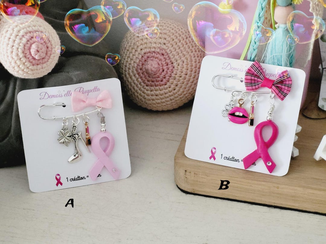 Pack De 10 Pin's Octobre Rose 2025 : Broches, Badges Et Accessoires De Sensibilisation Cancer Du Sein