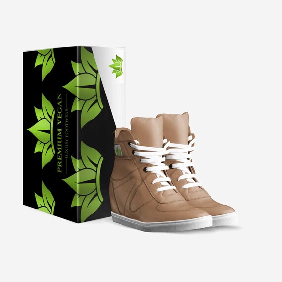 vegan wedge sneakers