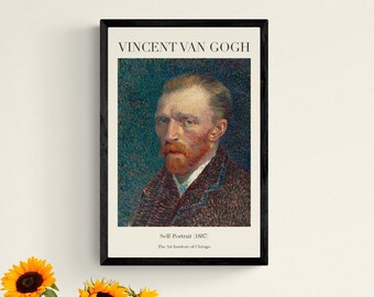 Vincent Van Gogh Selbstporträt druckbare Wandkunst