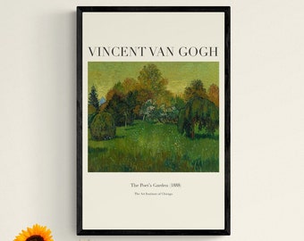 Vincent Van Gogh - Der Garten des Dichters druckbare Wandkunst