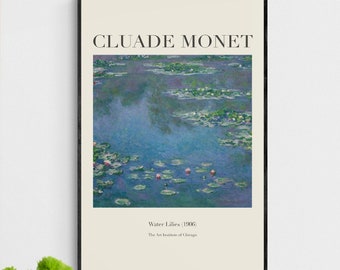 Claude Monet Water Lily Pond Printable Wall Art - Etsy