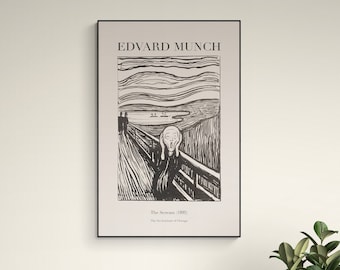 Edvard Munch - El grito Arte de pared imprimible