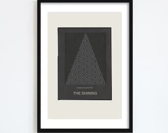 Druckbare Kunst - The Shining - Stanley Kubrick Inspiriertes Poster - A4 Collage, Grafikdesign, Fine Art, Neo-70er Filmplakat, Download JPEG