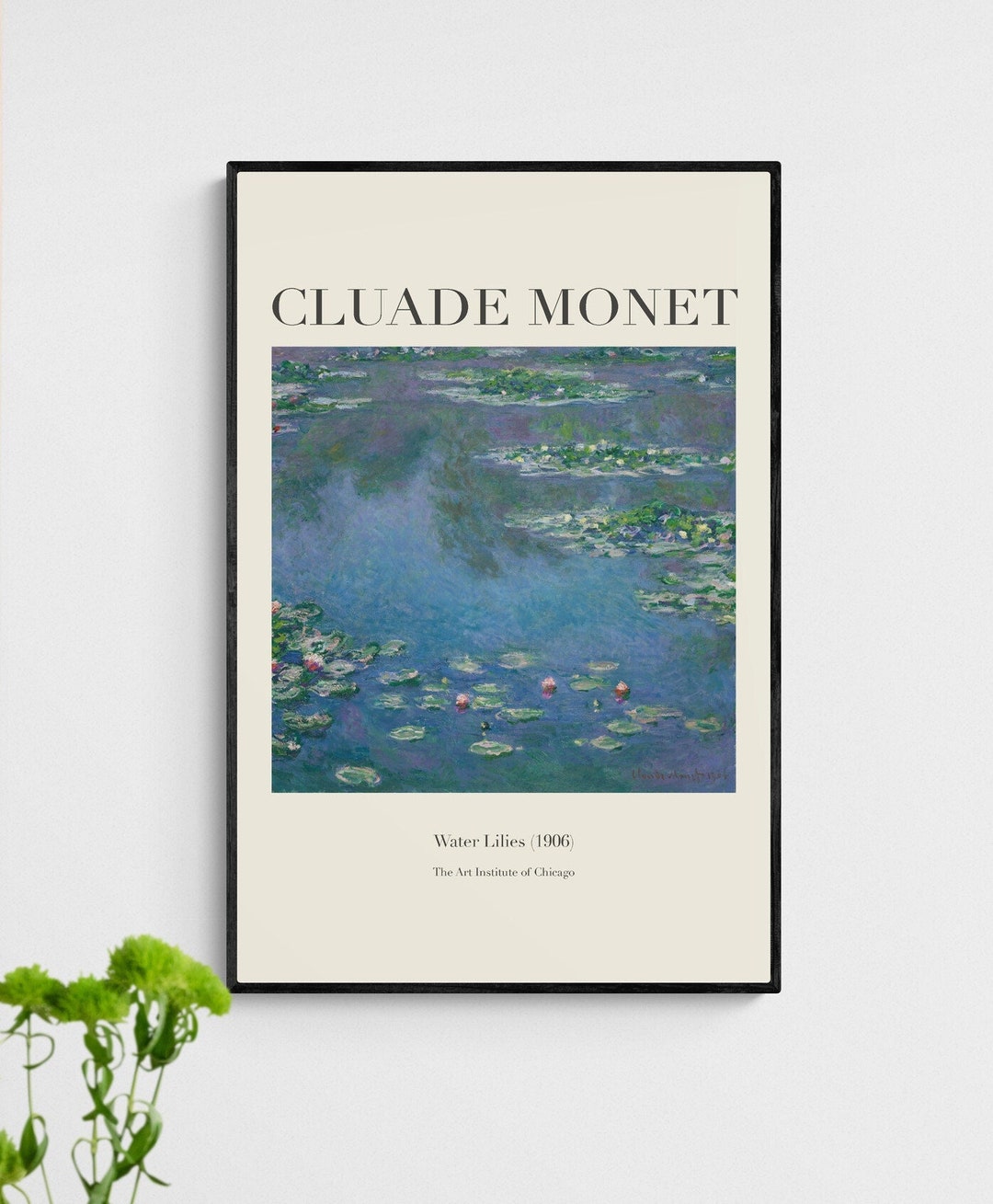 Claude Monet Water Lilies Printable Wall Art Etsy