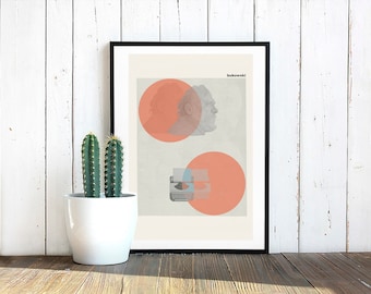 Druckbare Kunst - CHARLES BUKOWSKI - Inspiriertes Poster, Art Print - A3 Collage, Grafikdesign, Fine Art, Neo-70's